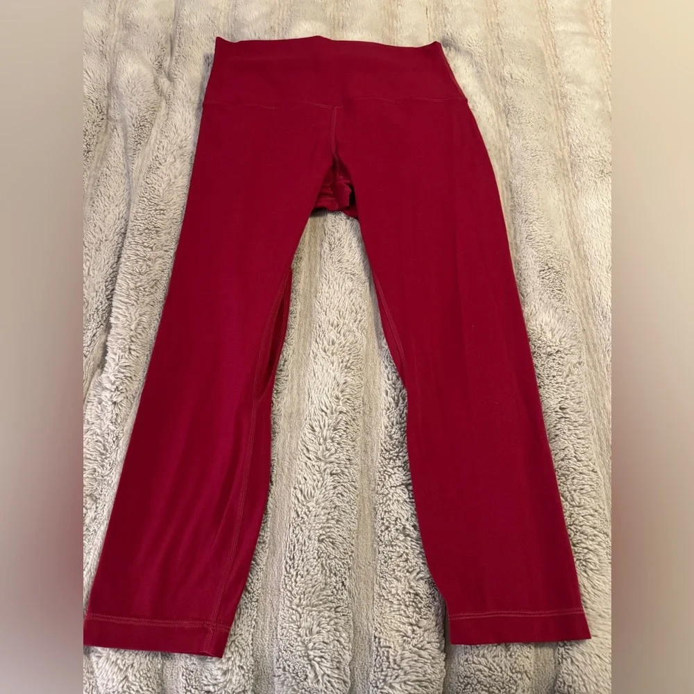 Lululemon Pomegranate 23 inch Align High-Waisted Leggings - buttery soft - Picture 2 of 7
